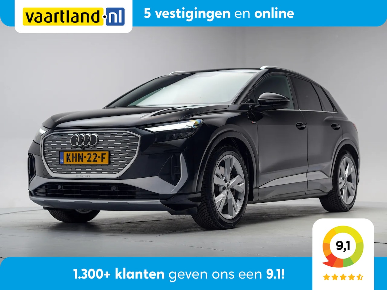 Audi Q4 e-tron - 40 S edition 77 kWh 3-fase [ LED Head-up Virtual Sportstoelen ] - AutoWereld.nl