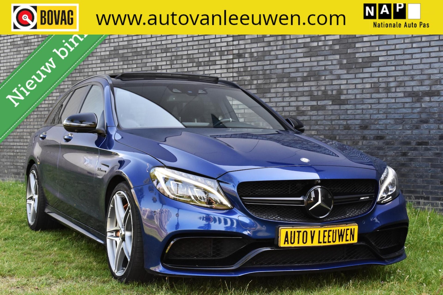 Mercedes-Benz C-klasse Estate - AMG 63 S Edition 1 FULL OPTIONS/HEAD UP/PANORAMA/ETC.! - AutoWereld.nl