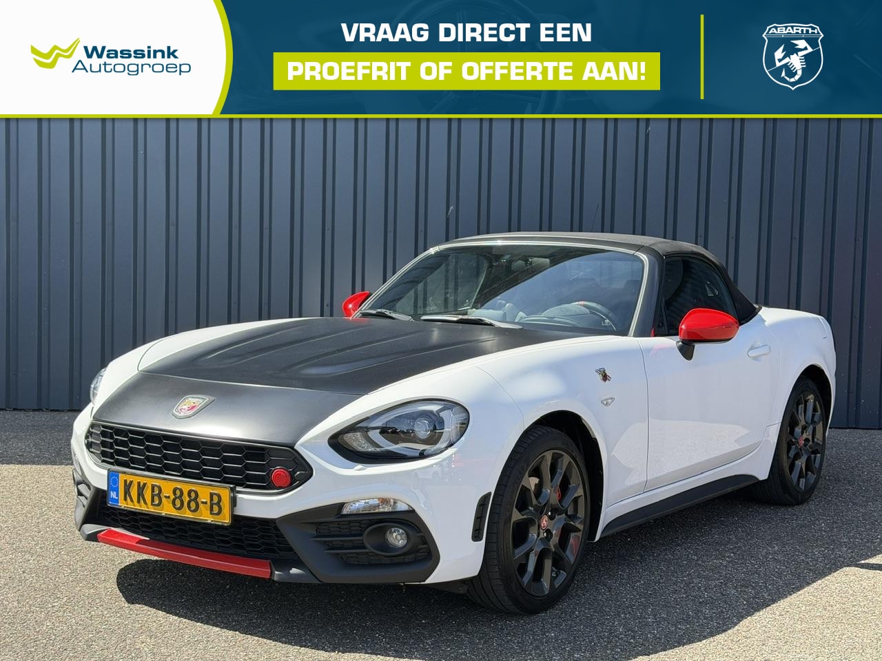 Fiat 124 Spider - 1.4 MultiAir Turbo Abarth Automaat | Lederen bekleding | Navigatie | Cruise Control | Airc - AutoWereld.nl