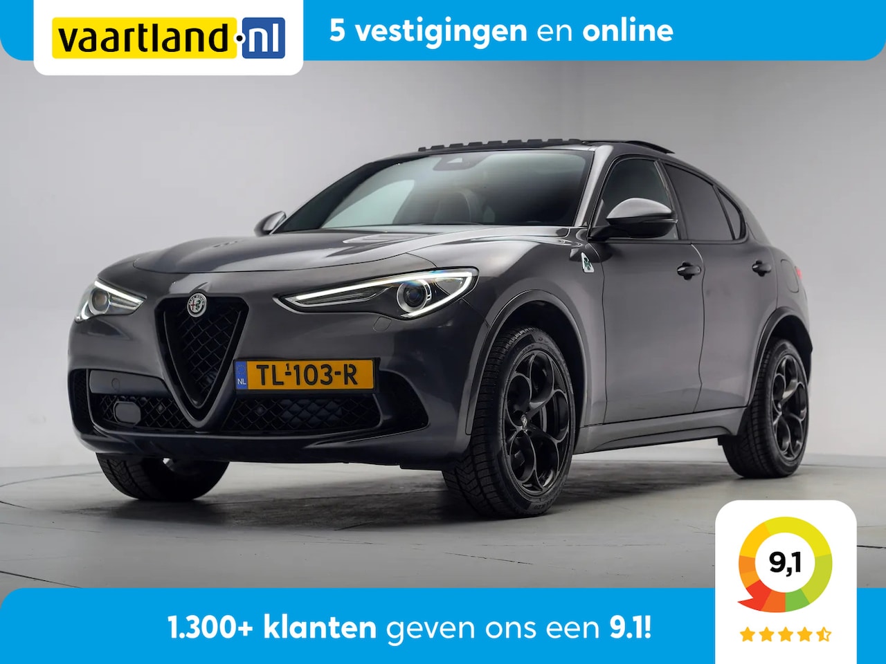 Alfa Romeo Stelvio - 2.9 V6 AWD Quadrifoglio 510pk [ Panorama Harman/Kardon Navi Apple/Android Camera ] - AutoWereld.nl