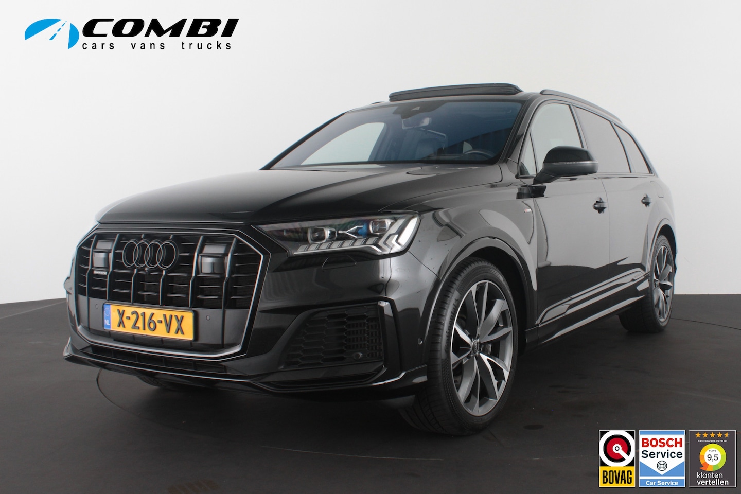 Audi Q7 - 55 TFSI e quattro S line > (Full Option) Nacht/Lazer/Pano./Ventialtie/360/Head up..... - AutoWereld.nl