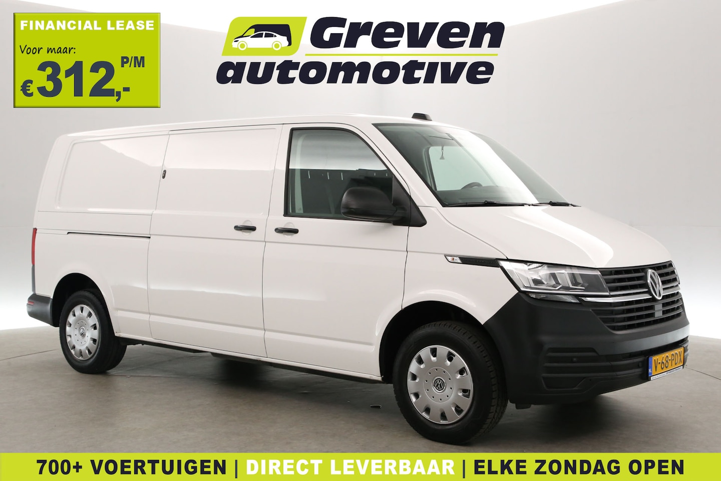 Volkswagen Transporter - 2.0 TDI L2H1 | Airco | Cruise | Carplay | 3 Zits | Trekhaak | Parkeersens. | Stoelverw. - AutoWereld.nl