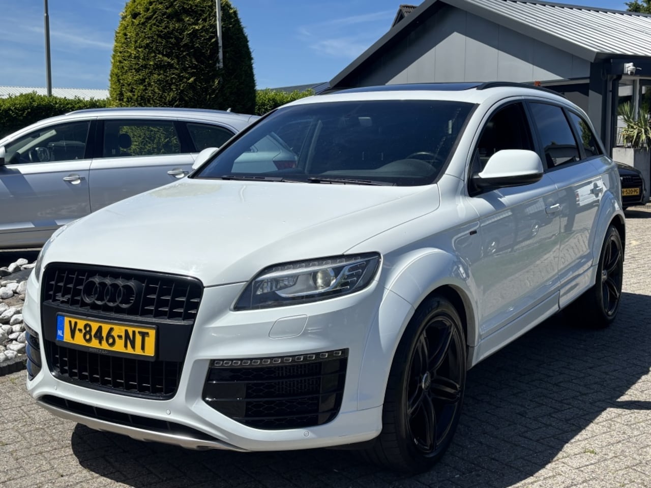 Audi Q7 - 3.0 TDI Grijs Kenteken Bedrijfsauto V12 Pakket Wit 2014 - AutoWereld.nl