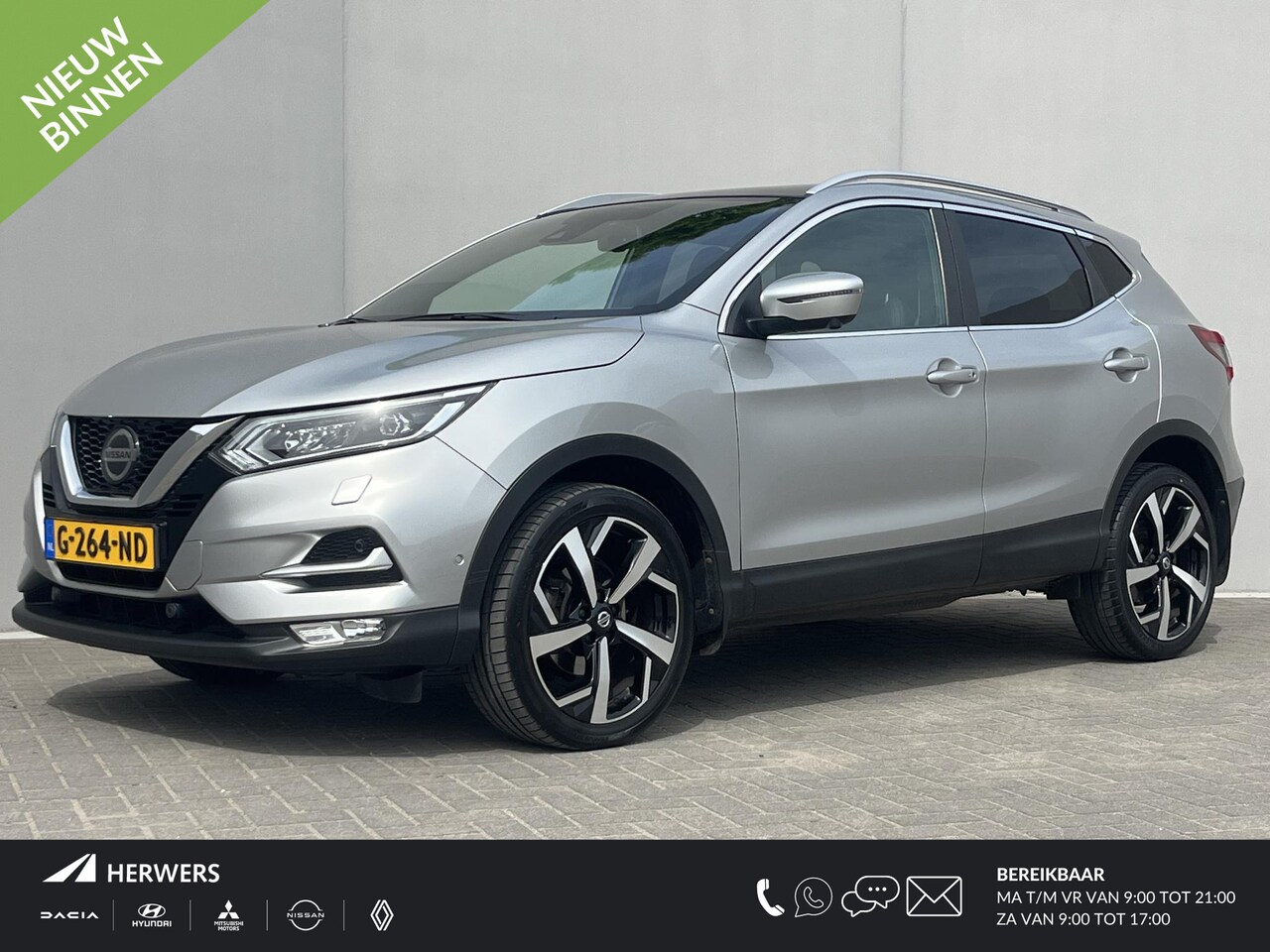 Nissan Qashqai - 1.3 DIG-T Tekna + / Dealeronderhouden / Panorama Dak / Cruise Control / Airco / Bestuurder - AutoWereld.nl