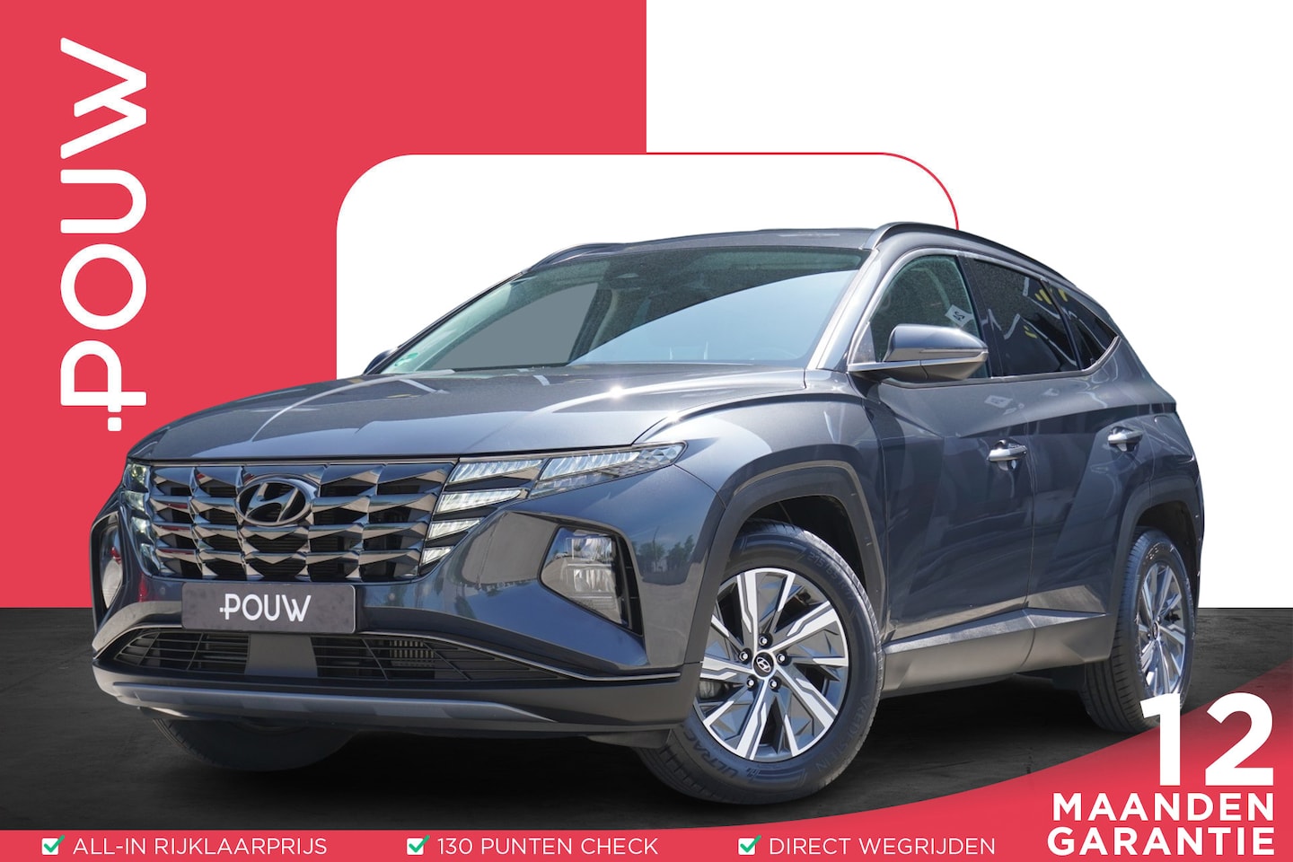 Hyundai Tucson - 1.6 T-GDI 230pk HEV Comfort Smart | Stoelverwarming | Adaptive Cruise | Navigatie | Achter - AutoWereld.nl