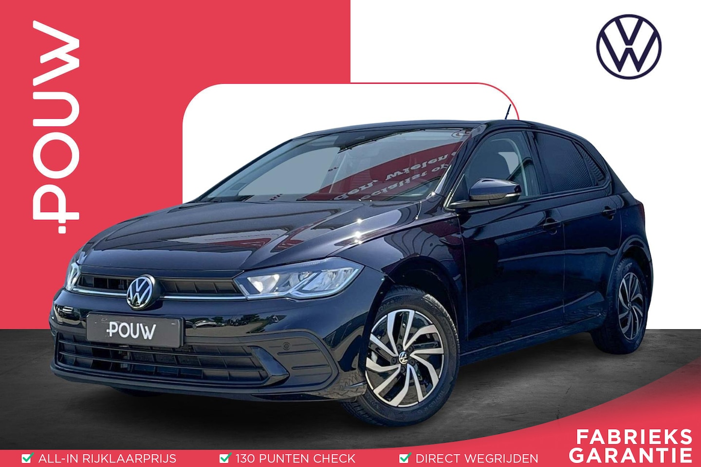 Volkswagen Polo - 1.0 TSI 95pk Life | App Connect | Adaptive Cruise | Parkeersensoren V+A - AutoWereld.nl