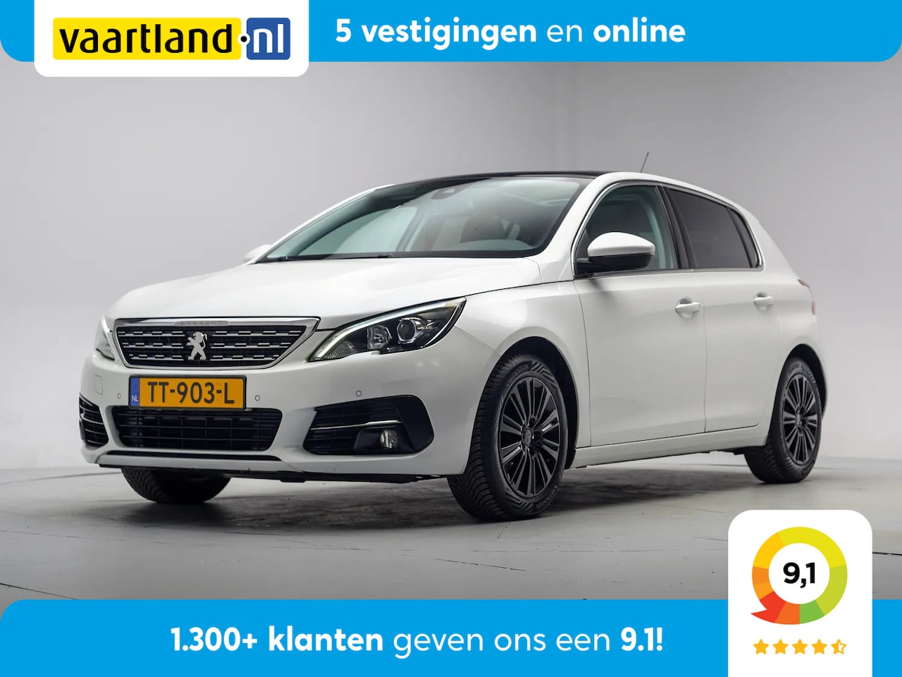 Peugeot 308 - 1.2 PureTech Premium [ Navi Panoramadak Camera Leder ] - AutoWereld.nl