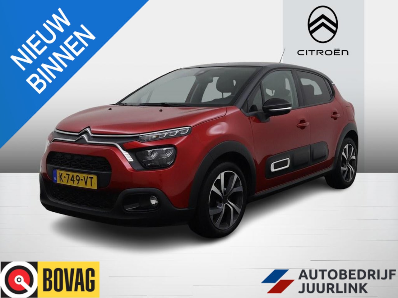 Citroën C3 - 1.2 PureTech Shine Navi/Led/Ecc/Lmv/CarPlay - AutoWereld.nl