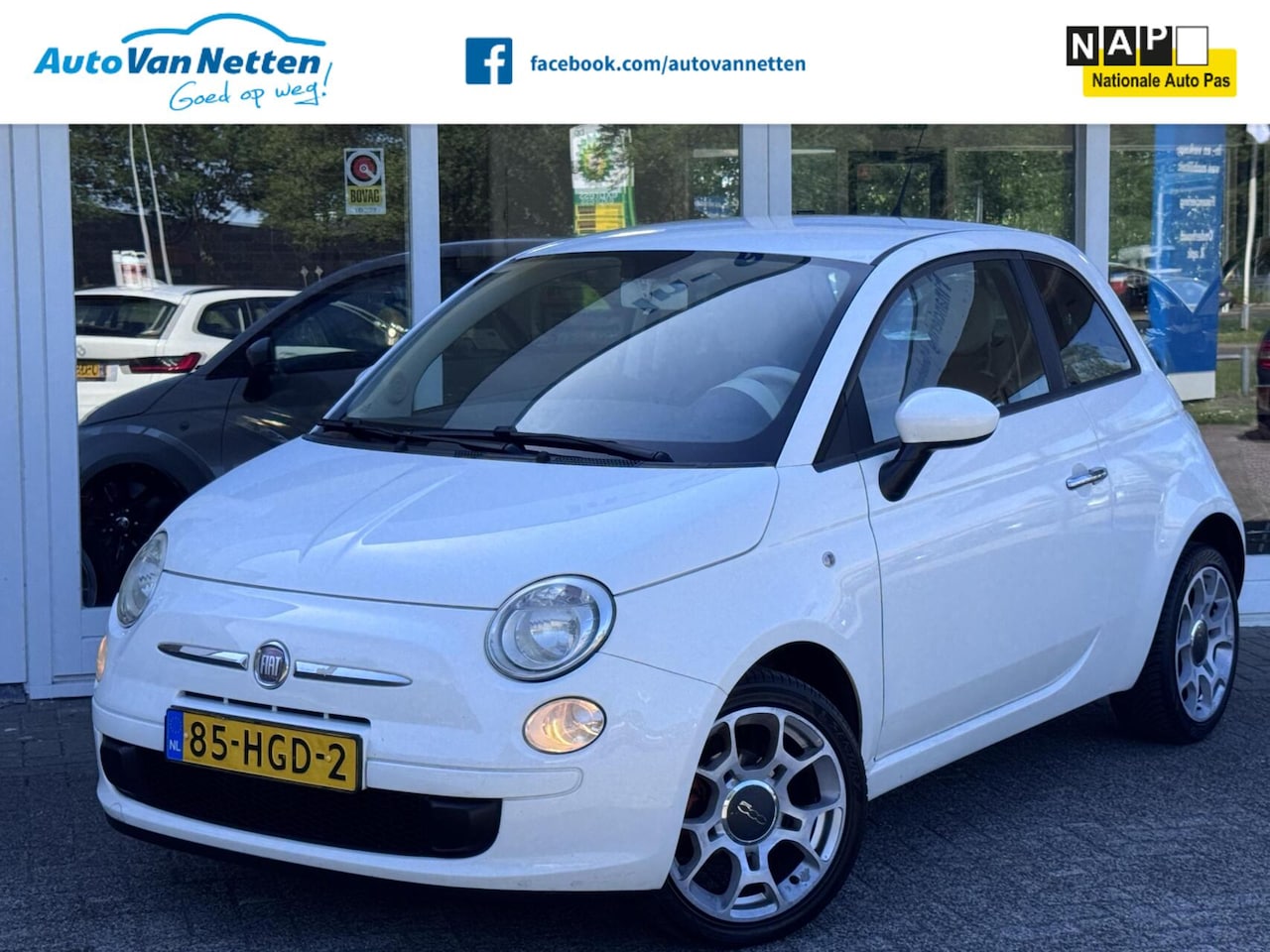 Fiat 500 - 1.2 Lounge 1.2 Lounge, Automaat,Leder,Airco,Lmv,Radio/cd - AutoWereld.nl