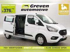 Ford Transit Custom - 2.0 TDCI L2H1 | DC | 6 Zits | 2800kg Trekgew. | Airco | Cruise | 2xSchuifdeur | Parkeersen