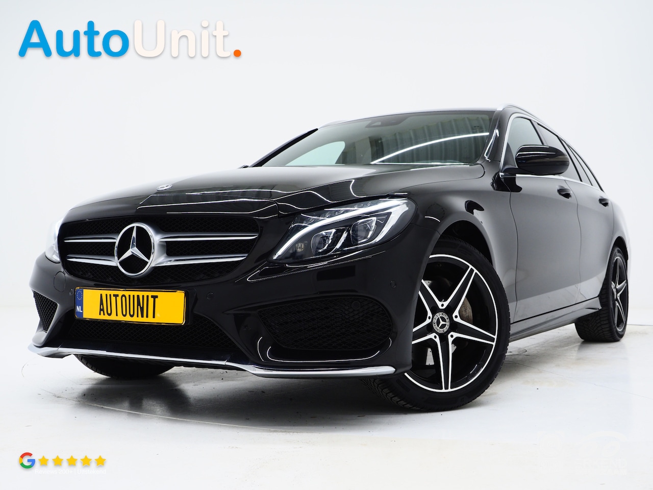 Mercedes-Benz C-klasse Estate - 180 AMG | Leder | Stoelverwarming | Sfeerlicht | Cruise | Zwarte Hemel | PDC | Climate - AutoWereld.nl