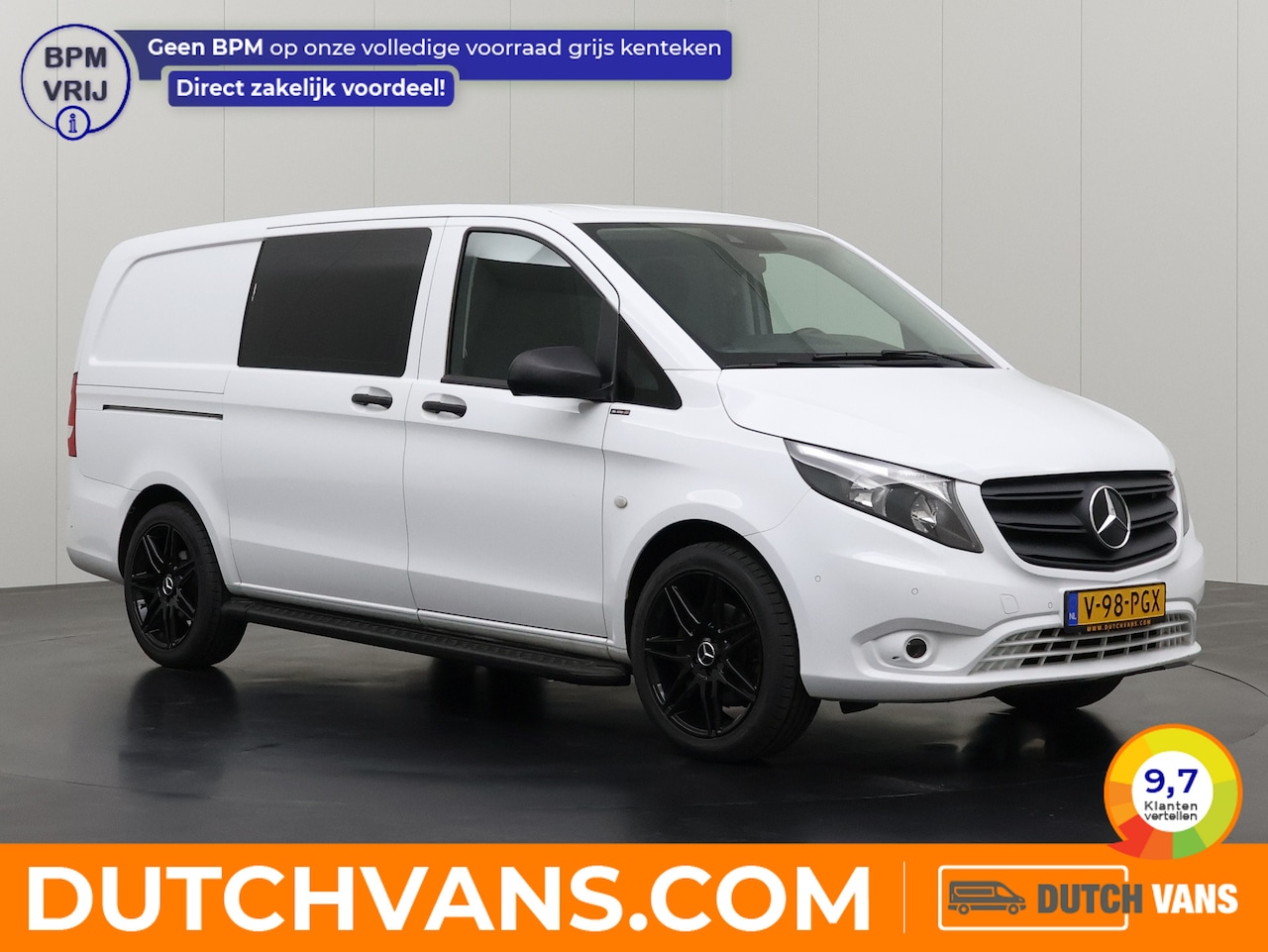 Mercedes-Benz Vito - 119CDi 4x4 9G-Tronic Automaat Lang Dubbele Cabine | Navigatie | Airco | Camera | Cruise - AutoWereld.nl