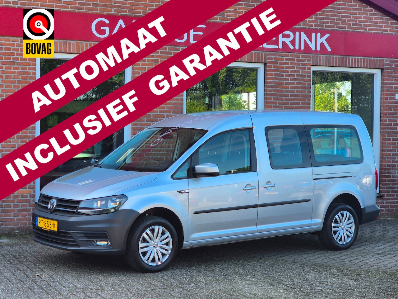 Volkswagen Caddy Maxi - 1.4 TSI Comfortline 5p 125PK 5drs AUTOMAAT airco, cruise, pdc, schuifdeuren, regensensor - AutoWereld.nl