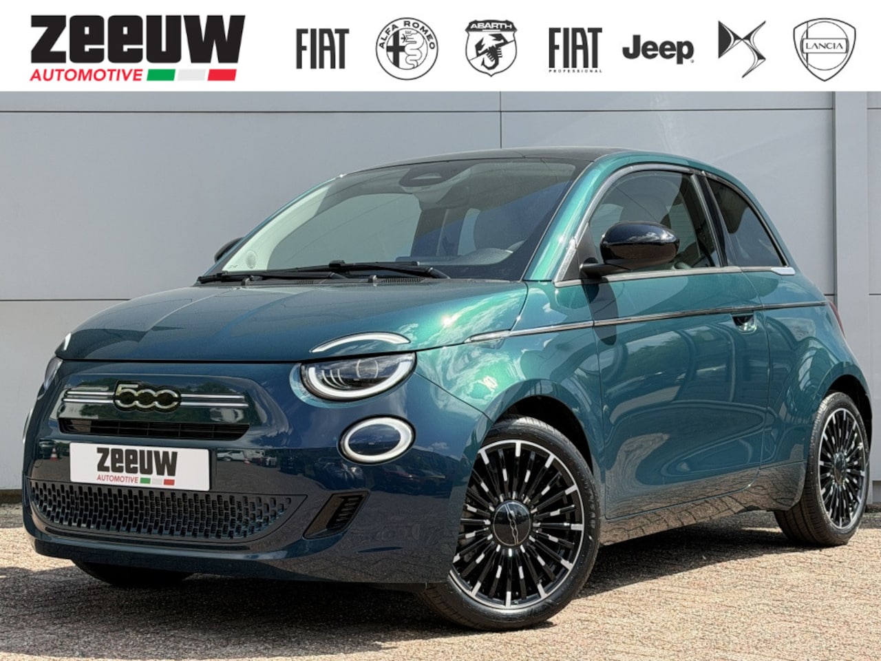 Fiat 500 - 1.0 Hybrid La Prima | Leder | Navi | Camera | Carplay | 17" - AutoWereld.nl