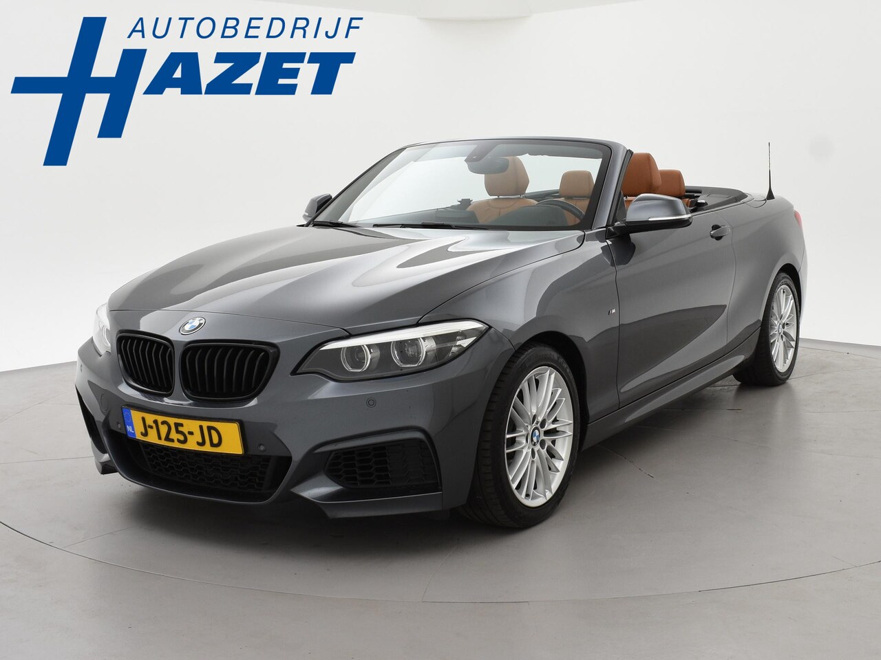 BMW 2-serie Cabrio - 218i AUT. M-SPORT HIGH EXECUTIVE + LEDER SPORTINTERIEUR | TREKHAAK - AutoWereld.nl
