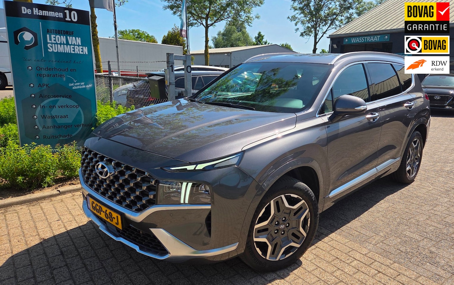 Hyundai Santa Fe - 1.6 T-GDI HEV Premium Luxury,stoelkoeling,stoelverwarming,carplay,Navi - AutoWereld.nl