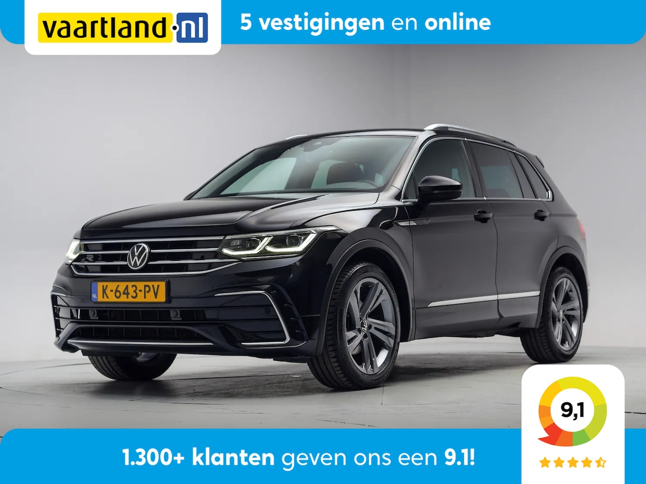 Volkswagen Tiguan - 1.5 TSI R-Line Business+ Aut. [ Adapt.cruise Navi Virtual ] - AutoWereld.nl