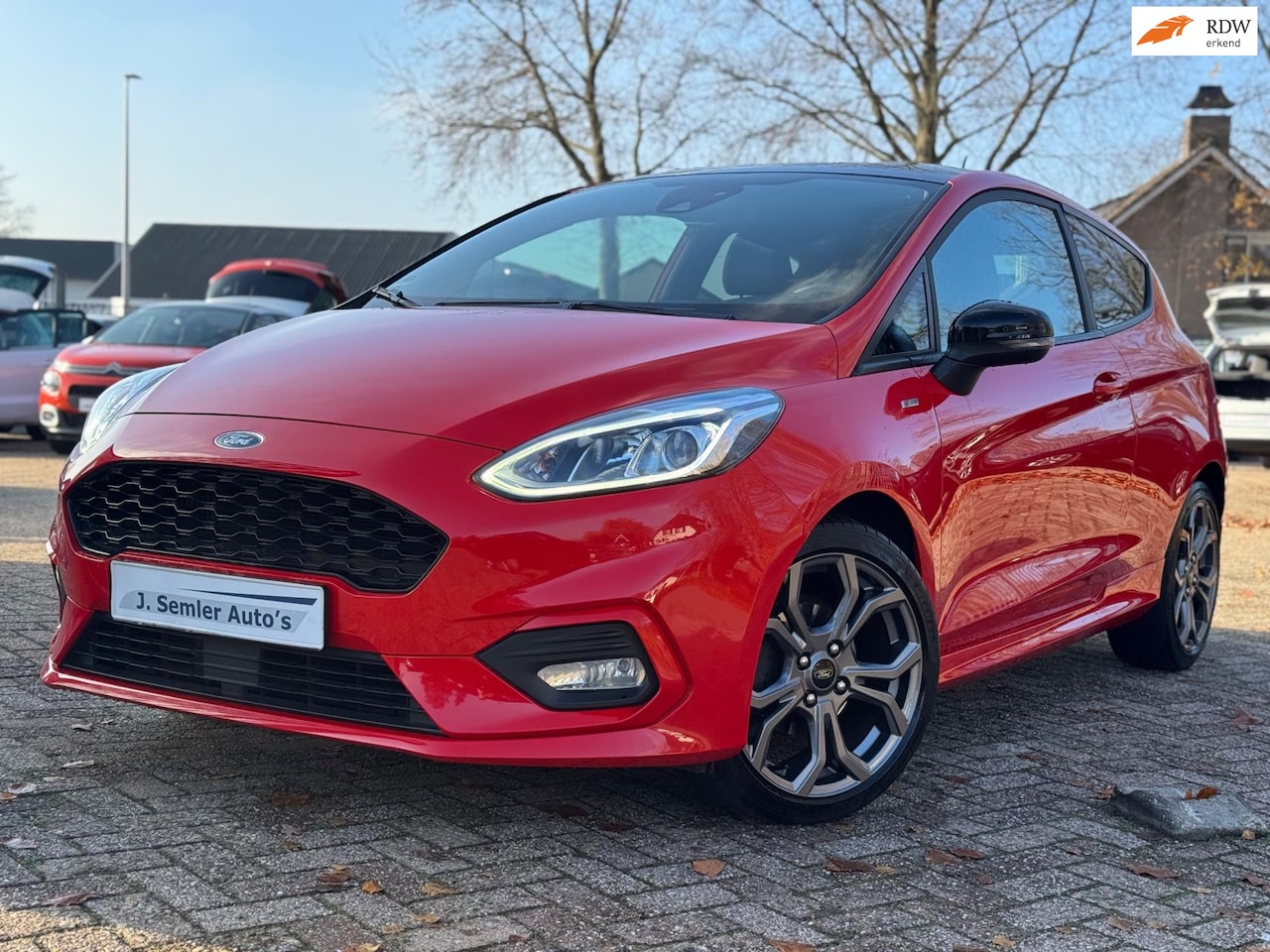 Ford Fiesta - 1.0 EcoBoost ST-Line RED & BLACK NAVI APPLE CARPLAY LED CRUISE CTRL - AutoWereld.nl