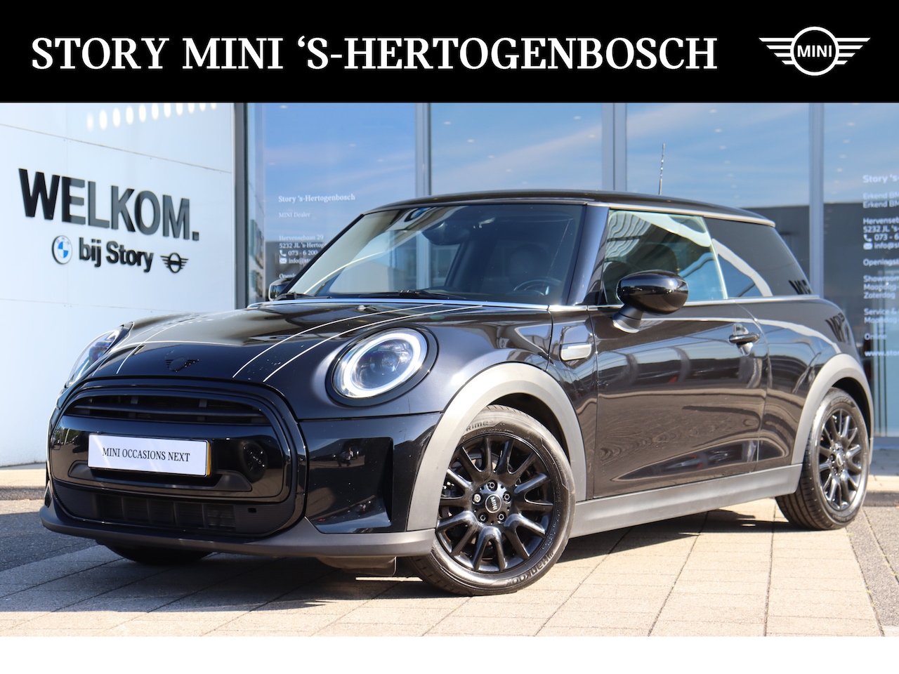 MINI Cooper - Hatchback Classic / Sportstoelen / LED / Navigatie / Extra getint glas achter / Leder - AutoWereld.nl