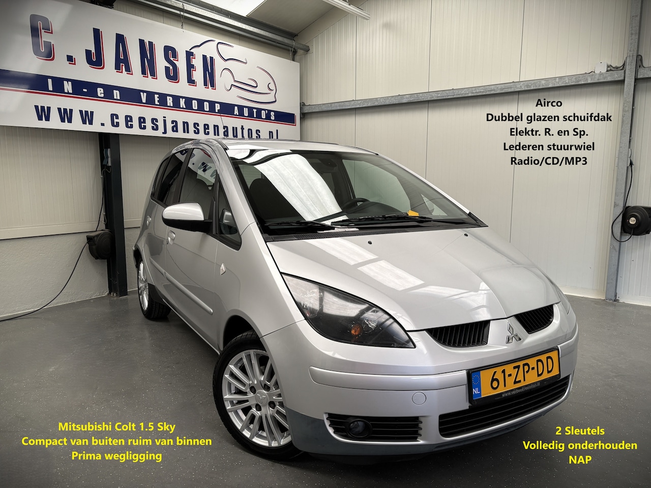 Mitsubishi Colt - 1.5 Sky Airco is perfect! | Lederen stuurwiel | Lichtmetalen velgen 16" | Radio-CD/MP3 spe - AutoWereld.nl