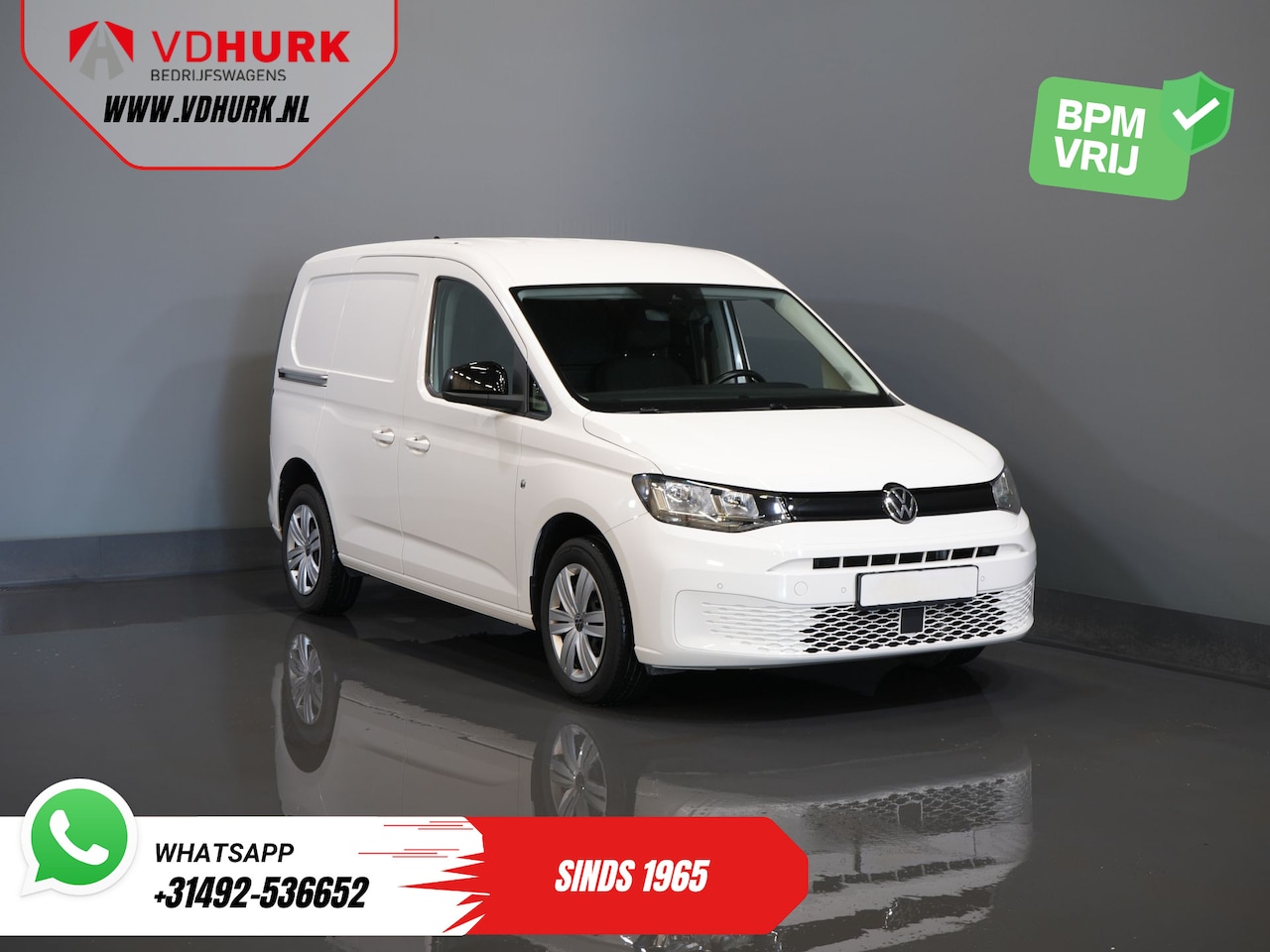 Volkswagen Caddy Cargo - 2.0 TDI 125 pk DSG Aut. Adapt.Cruise/ Carplay/ Airco/ Navi/ PDC/ DAB/ Trekhaak - AutoWereld.nl