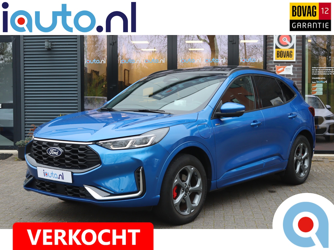 Ford Kuga - 2.5 PHEV 243PK ST-Line X Pano/Leder/Matrix LED/Headup/360/B&O/Keyless/18"/Elek. stoel+mem/ - AutoWereld.nl