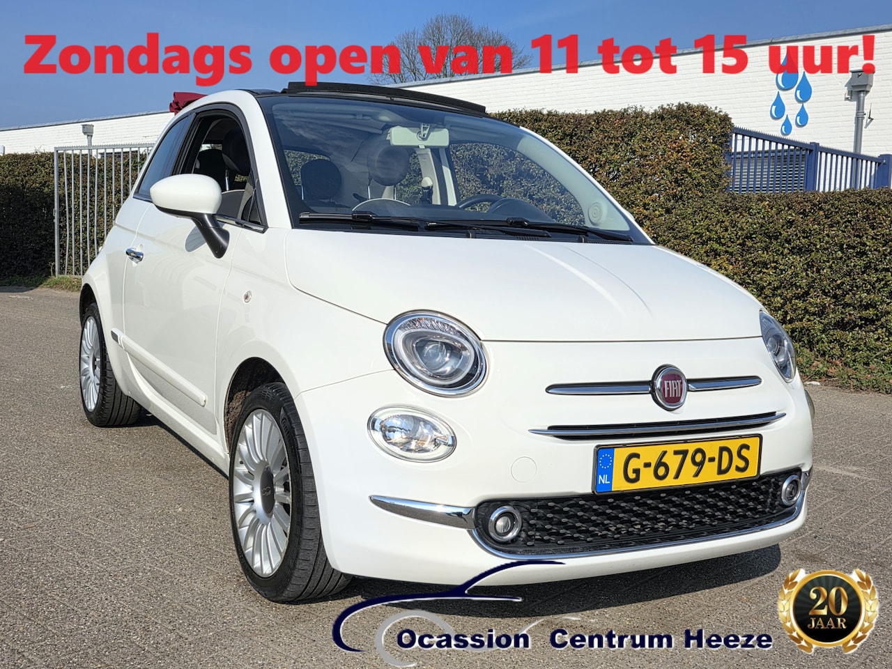 Fiat 500 C - 1.2 AUTOMAAT! Carplay! 12 mnd Garantie! Apk 6-2027! Zondag OPEN! - AutoWereld.nl