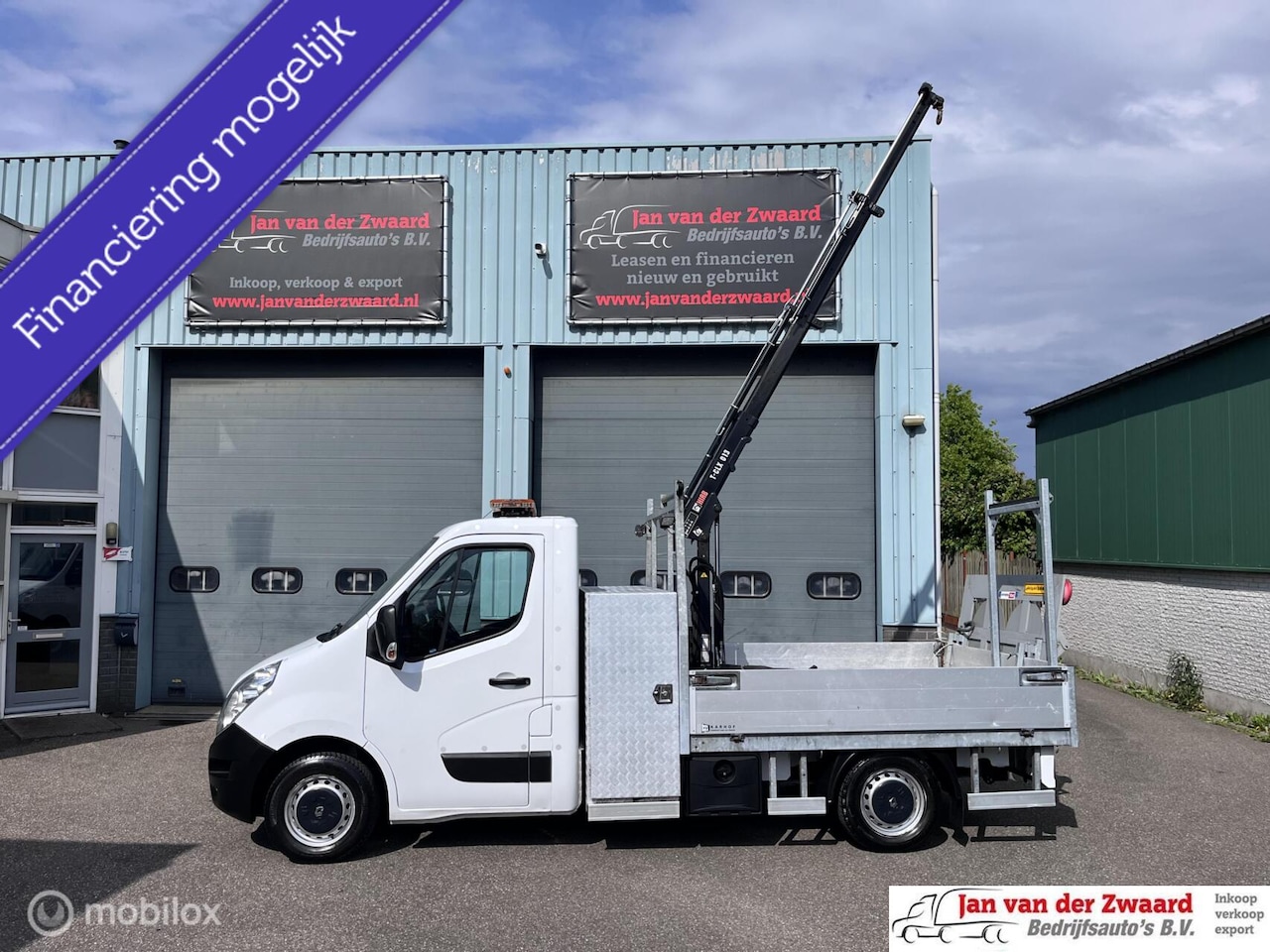 Renault Master - opel movano T35 2.3 DCI Open laadbak Hydraulische kraan Pick up EURO 6 - AutoWereld.nl