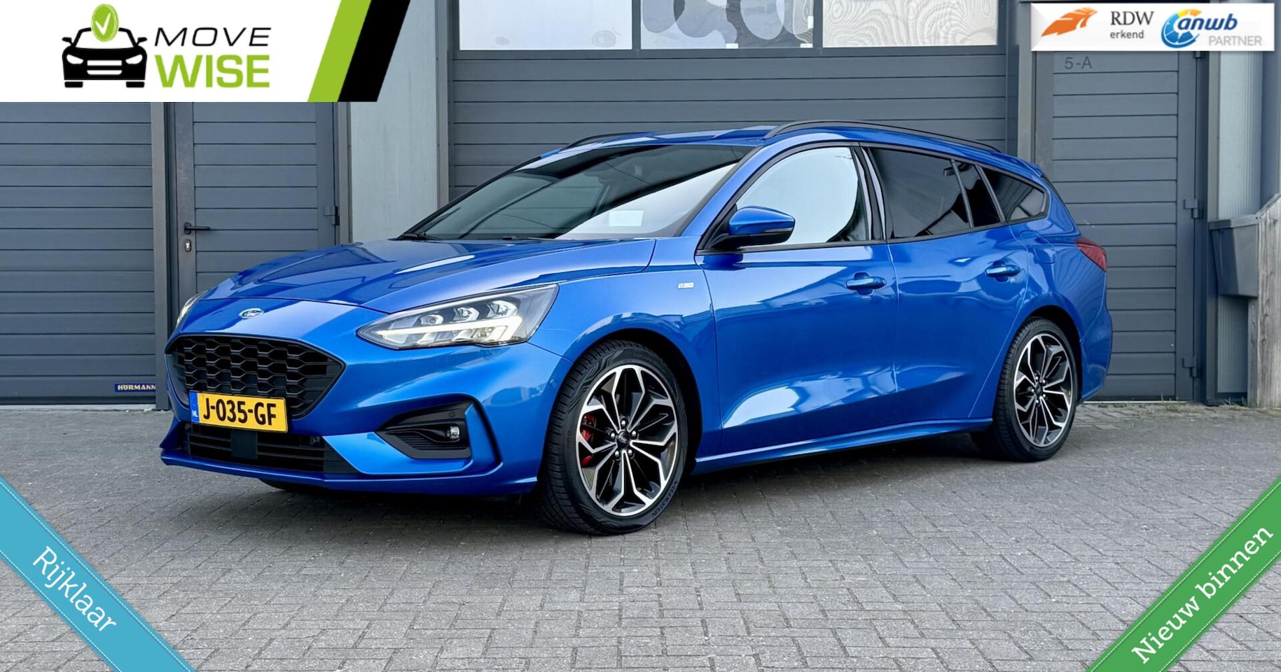 Ford Focus Wagon - 1.5 -182pk EcoBoost | ST LINE | ZEER COMPLEET | Verbeterde Motor | Trekhaak | Rijklaar | - AutoWereld.nl
