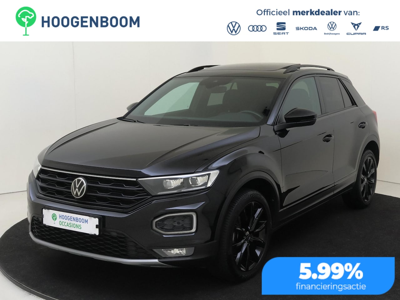 Volkswagen T-Roc - 1.5 TSI Sport | Panoramadak | Black style | Keyless | Digital cockpit Pro | Achteruitrijca - AutoWereld.nl