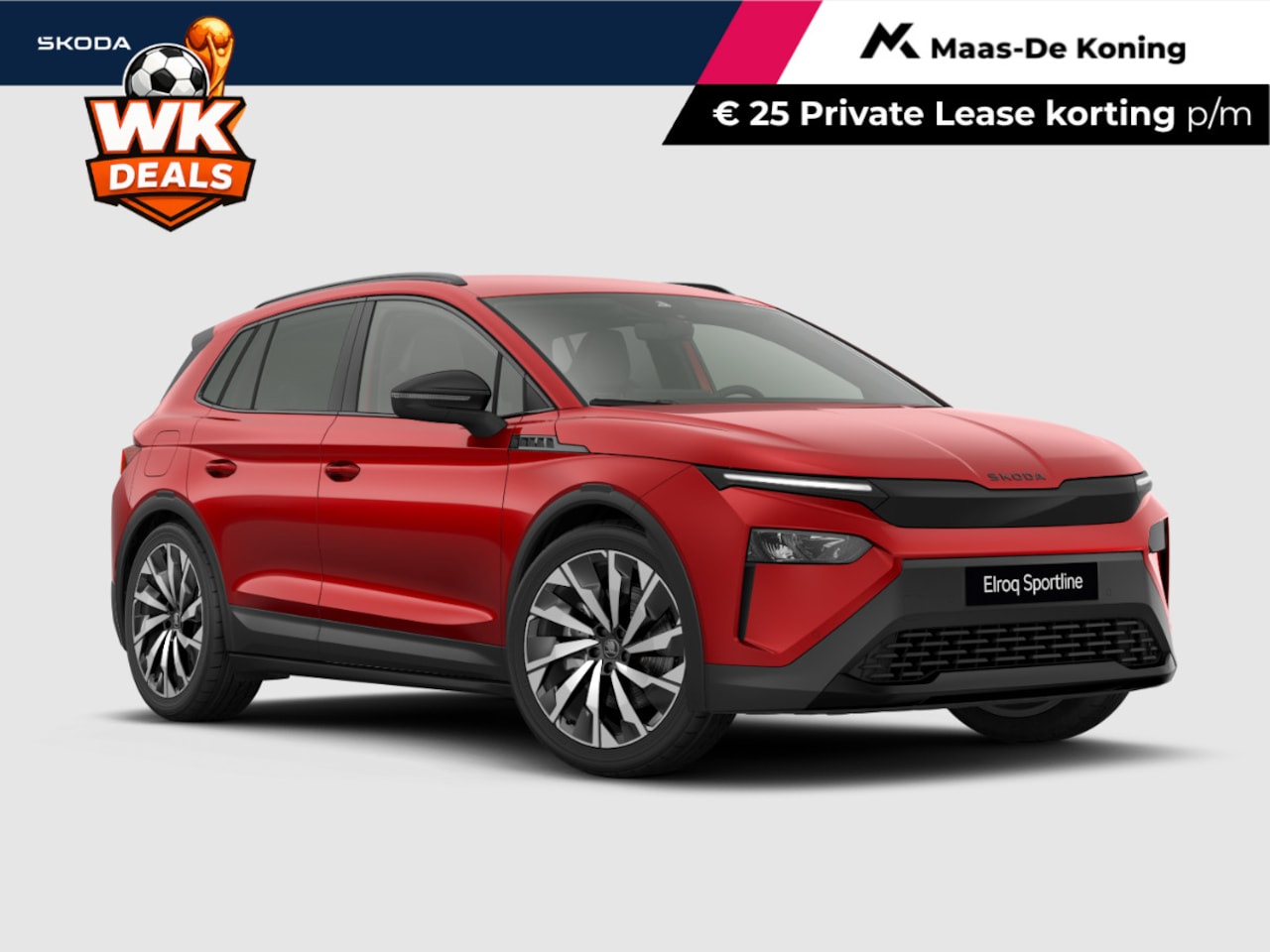 Skoda Elroq - Sportline Elektromotor 210 kW / 286 PK SUV 21'' velgen | trekhaak wegklapbaar | 3.000,- in - AutoWereld.nl