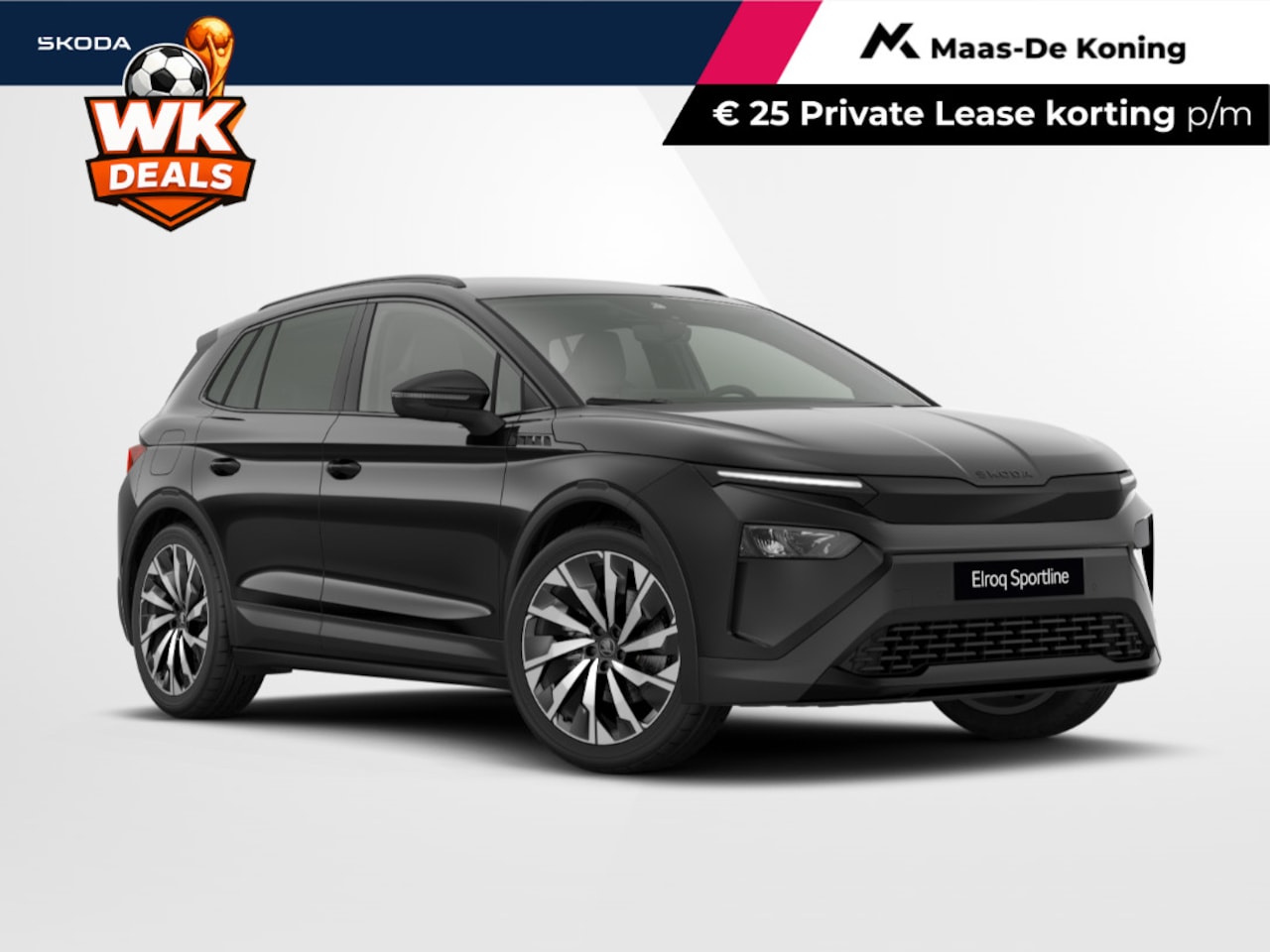 Skoda Elroq - Sportline Elektromotor 210 kW / 286 PK SUV 21'' velgen | trekhaak wegklapbaar | 3.000,- in - AutoWereld.nl