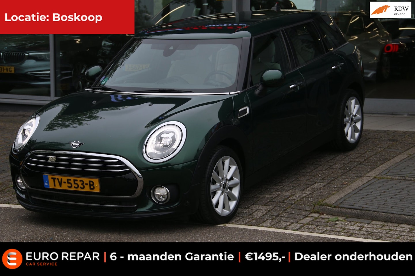 MINI Clubman - Mini 1.5 Cooper Business Edition BRITISH RACING GREEN - AutoWereld.nl
