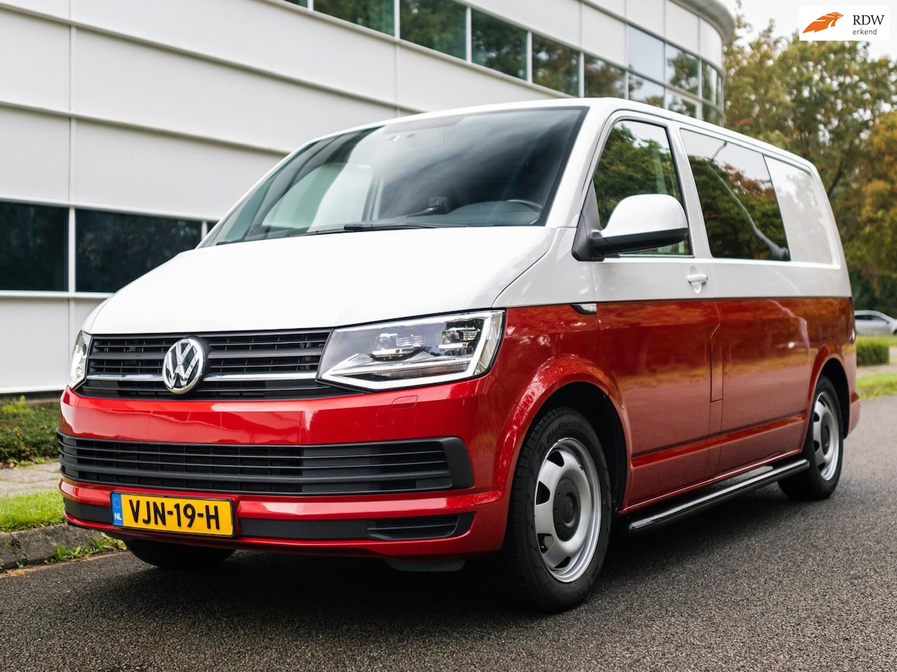 Volkswagen Transporter - 2.0 TDI DC. 6 Pers !! Highline LED,Automaat.Nieuwstaat - AutoWereld.nl