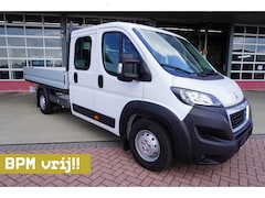 Peugeot Boxer - 2.2 BlueHDi 165PK L4 Pick-up dubbelcabine Airco | Cruise | Apple CP-Android Auto 7 Persoon