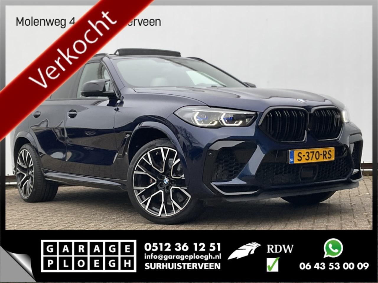BMW X6 - M Competition 626PK BTW Bowers&Wilkins Tanzanite Nachtzicht Massage Stoelverw+Koeling Trek - AutoWereld.nl