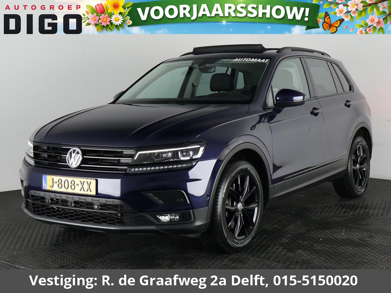 Volkswagen Tiguan - 2.0 TSI 4Motion Highline Business R Automaat | 360° Camera | Trekhaak | Vol leer | Stoelve - AutoWereld.nl