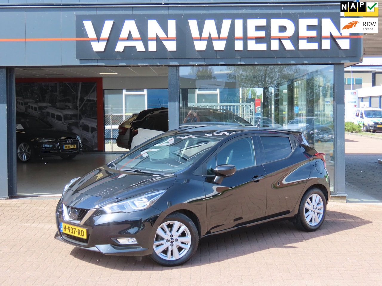 Nissan Micra - 1.0 IG-T N-Connecta Lage KM Camera Navi Cruise NAP - AutoWereld.nl