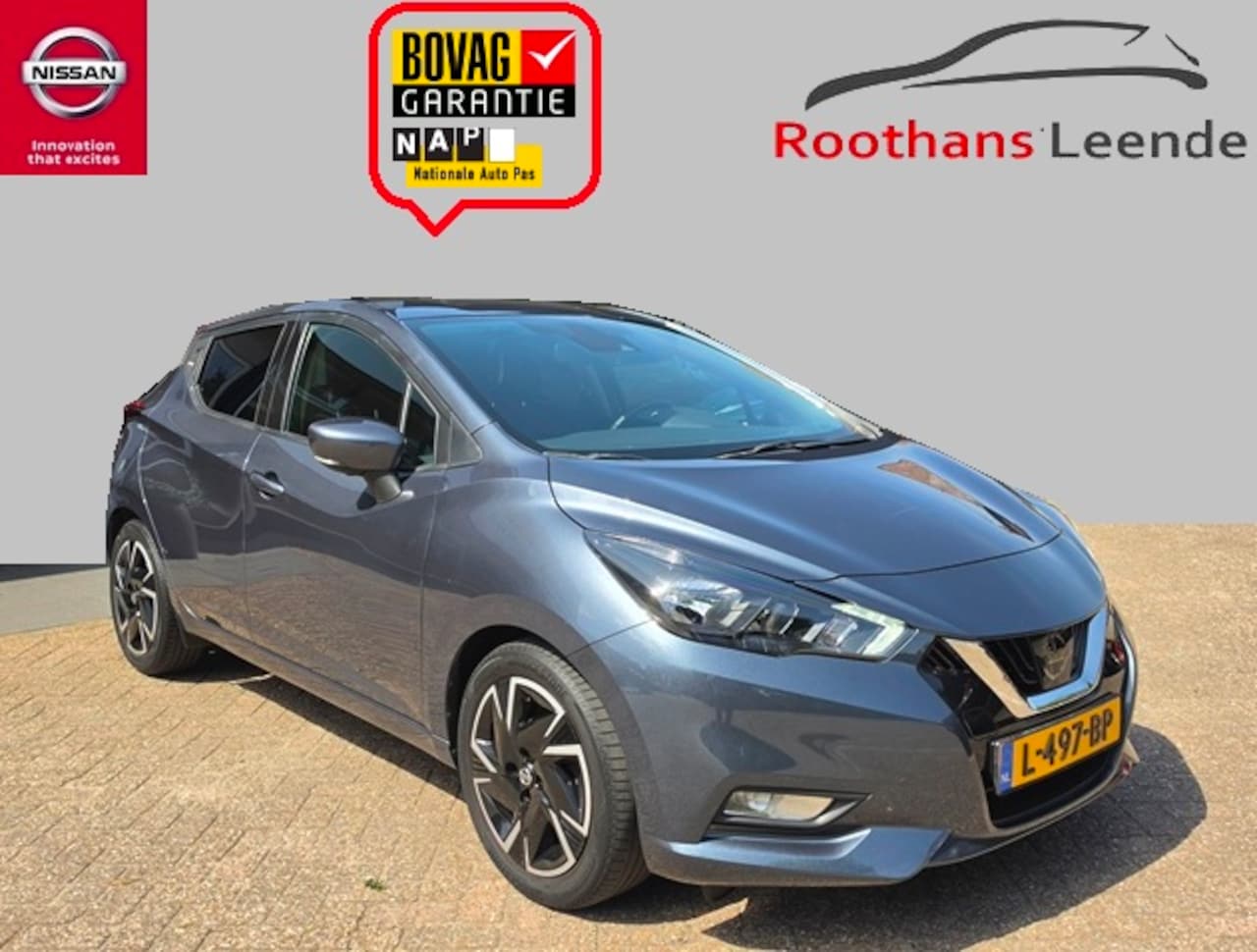 Nissan Micra - 1.0 92PK IG-Turbo Tekna Navi Pack - Bose - Camera 360° - Android Auto & Apple CarPlay - AutoWereld.nl