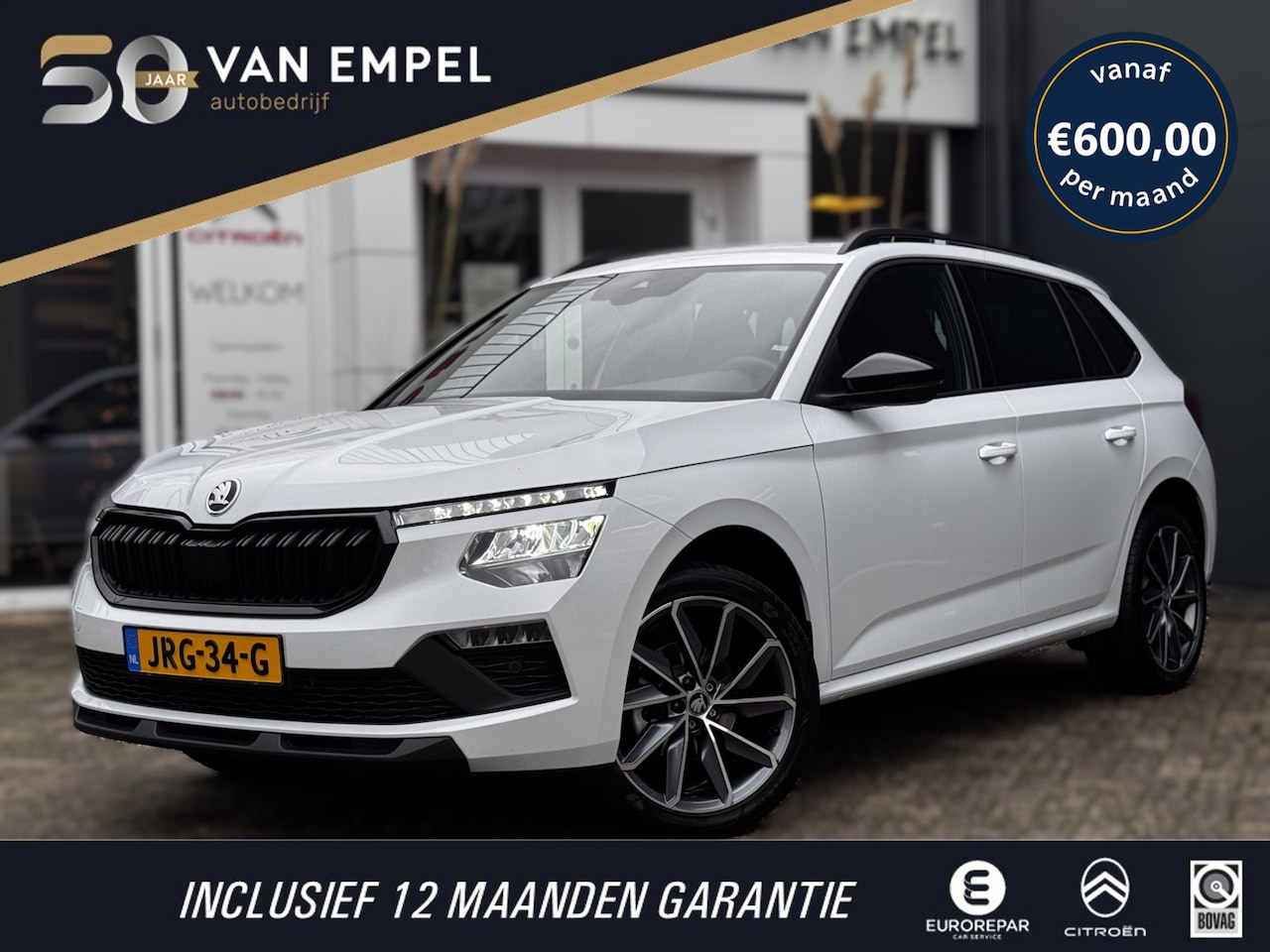 Skoda Kamiq - 1.5 TSI 150 PK ACT Sport Business | Trekhaak | Camera | Carplay | Stoelverwarming | Climat - AutoWereld.nl