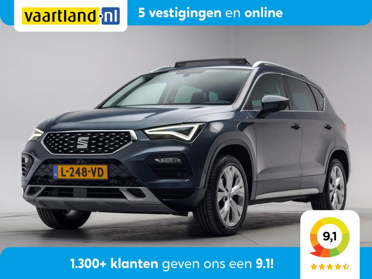 SEAT Ateca - 1.5 TSI FR Business Intense Aut. [ Panoramadak Camera Stoelverwarming Trekhaak ] - AutoWereld.nl