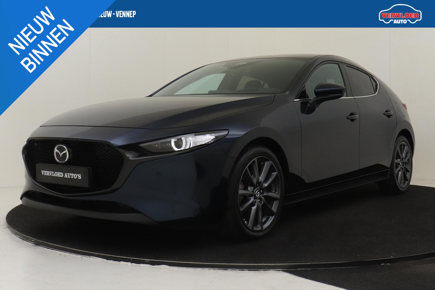 Mazda 3 - 2.5 E-SKYACTIV-G M HYBRID 140 TAKUMI -BOSE|360°CAM|HEAD-UP DISP.|LEDER|POWER-SEATS|STOEL/S - AutoWereld.nl