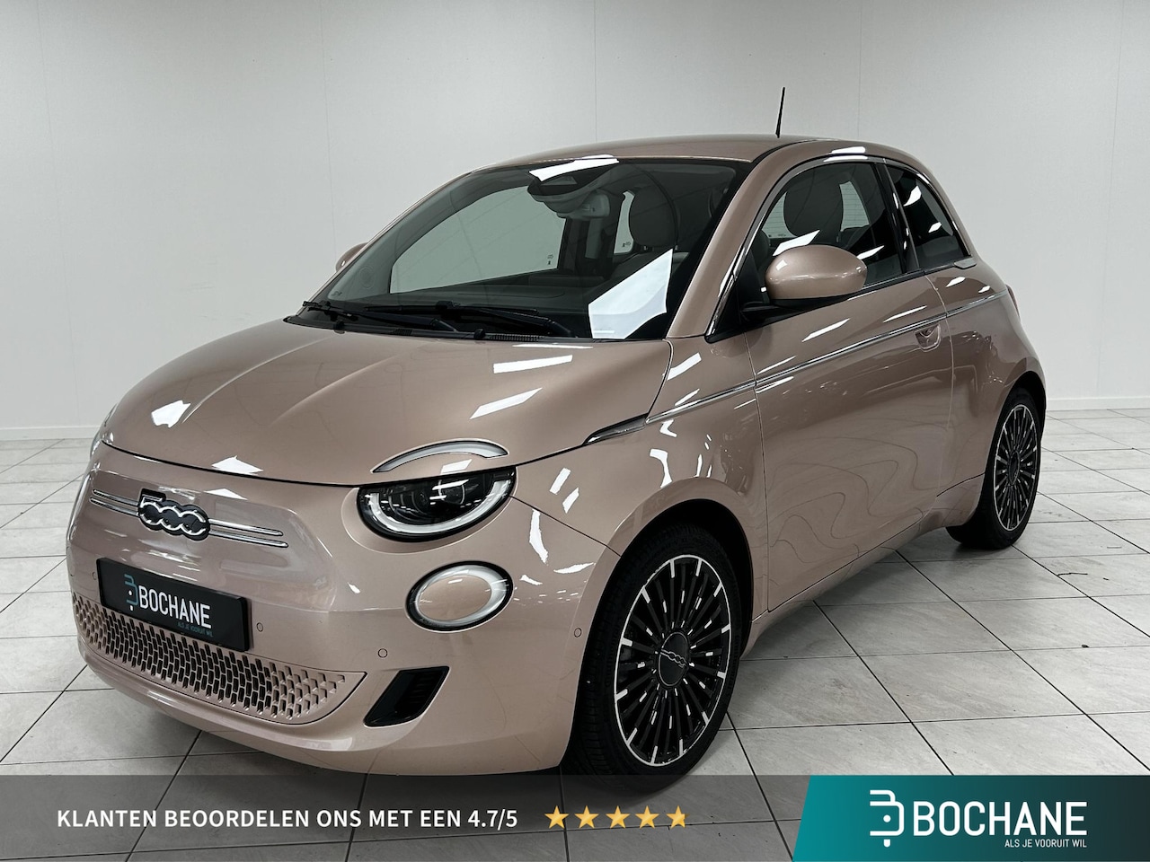 Fiat 500 - 3+1 La Prima 42 kWh NAVIGATIE | ACHTERUITRIJCAMERA | LEDEREN BEKLEDING - AutoWereld.nl