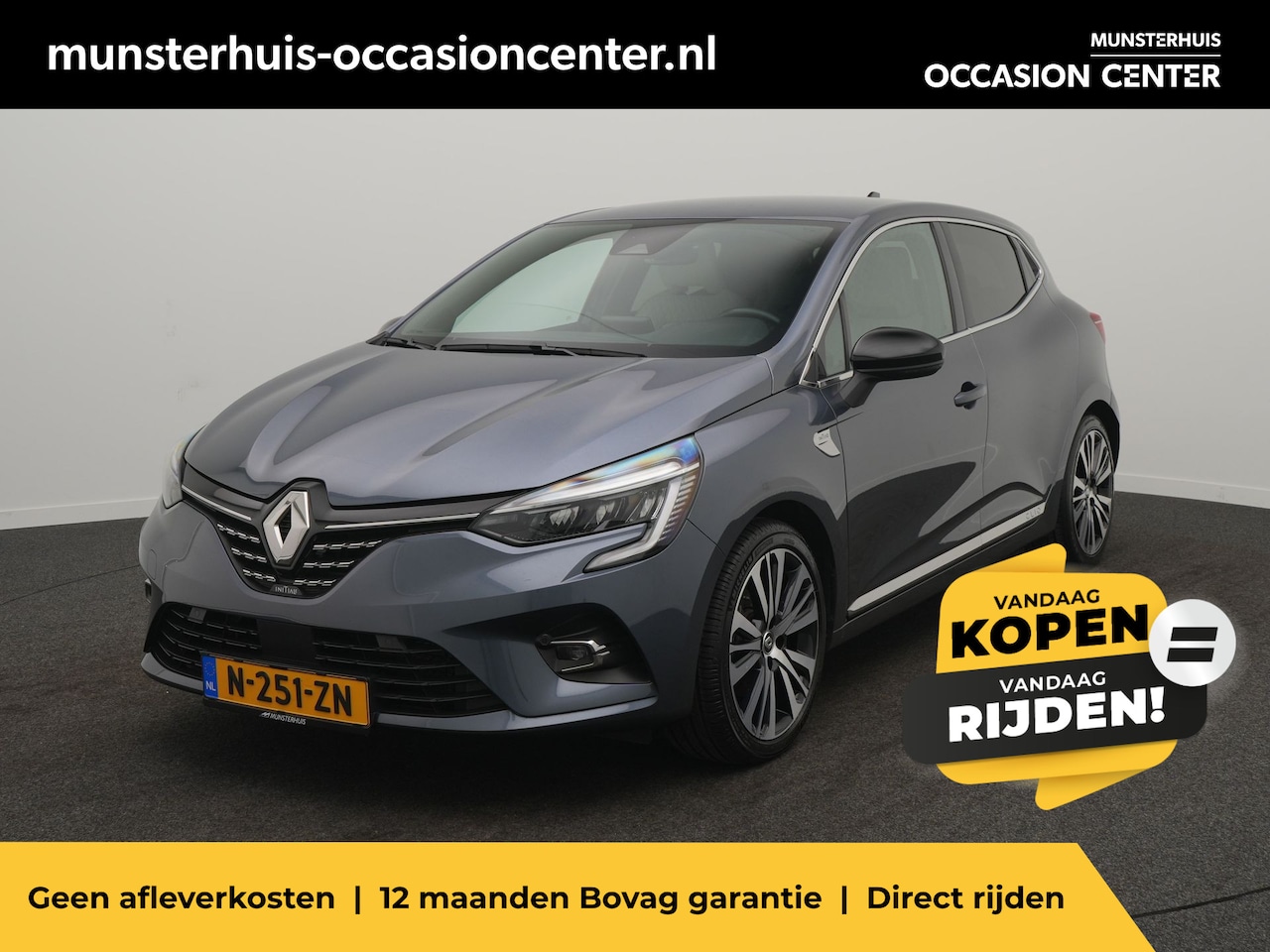 Renault Clio - 1.6 E-Tech Hybrid 140 Initiale Paris - RIJKLAARPRIJS - Achteruitrijcamera - Stoel- en Stuu - AutoWereld.nl