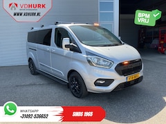 Ford Transit Custom - 2.0 TDCI 130 pk Aut. DC Dubbel Cabine 2xSchuifdeur/ NL Auto/ Carplay/ Leder/ Stoelverw./ N