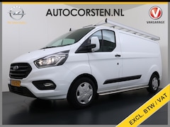 Ford Transit Custom - 340 2.0TDCI 130PK L2H1 Sortimo Inperiaal+Ladder Trekhaak Cruise Control Airco Stoelverwarm