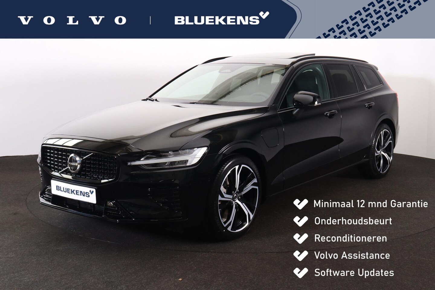 Volvo V60 - T6 Recharge AWD Plus Dark - Panorama/schuifdak - IntelliSafe Assist & Surround - 360º Came - AutoWereld.nl
