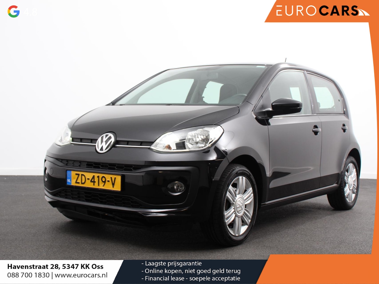 Volkswagen Up! - 1.0 Automaat high up! Airco Lichtmetalen velgen Radio Bluetooth Cruise Control Parkeer sen - AutoWereld.nl