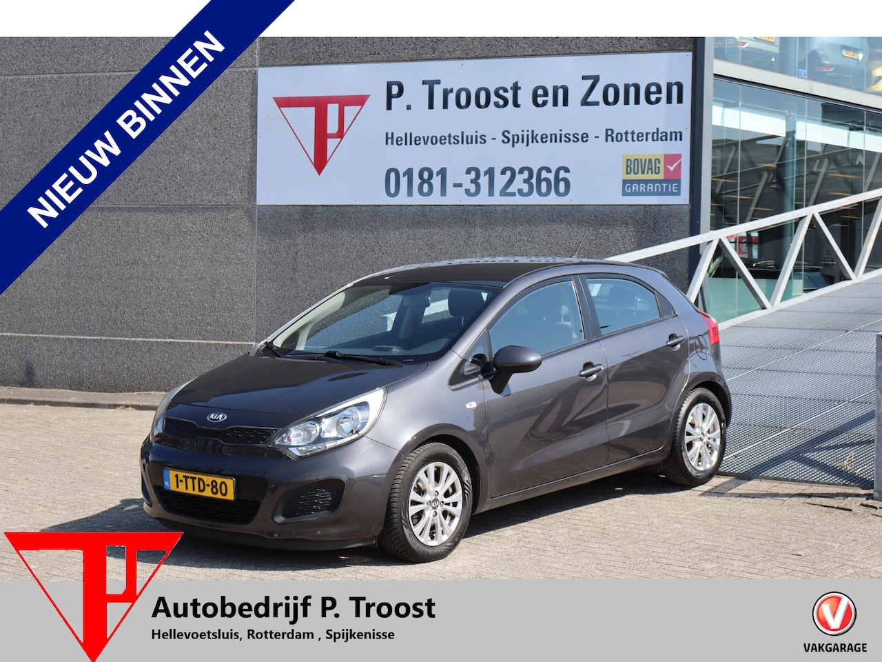 Kia Rio - 1.2 CVVT ComfortLine Afneembare trekhaak/Airco/Bluetooth/Elektrische ramen/Licht metalen v - AutoWereld.nl