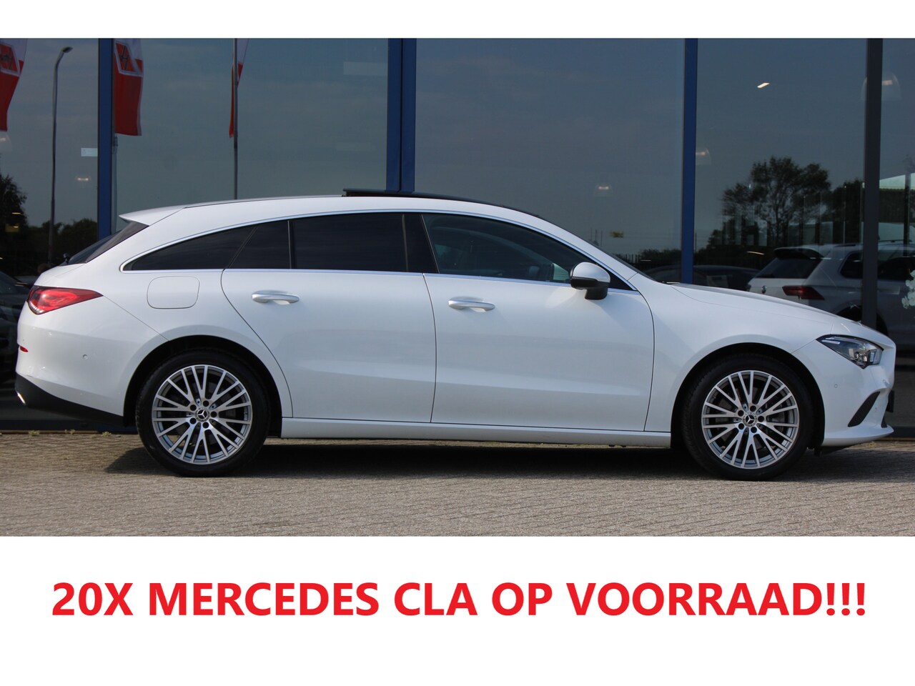 Mercedes-Benz CLA-klasse Shooting Brake - 250e AUT8 Luxury Line PANORAMADAK SFEER LEDER MULTIBEAM KEY-LESS GO - AutoWereld.nl